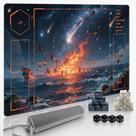 Extalas Tapete de Jogo MTG 61x36cm Impermeável Antiderrapante + Dados