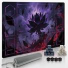 Extalas Tapete de Jogo MTG Dark Flame Lotus 61x36 cm Impermeável Extalas Tapete de Jogo MTG Dark Flame Lotus 61x36 cm Impermeável