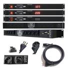 Extenção de Tomada Profissional Padrão Rack 1U 8 Tomadas 10A 2500W