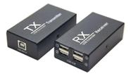 Extender Usb Via Rj-45 100m 4 Saídas Preto