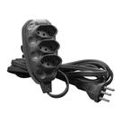 Extensão 2P+T 5 Metros Preta - Techna