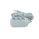 Extensao 3 Metros Tripolar Branca C/ 3 Tomadas 25300303555 - Fiolux