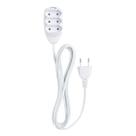 Extensão 3 Tomadas 2 Pinos 10a 3m EXT2003 Branco Intelbras