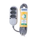 Extensão 3 Tomadas 2p+t 10a 250v 3m - 57504020 - Tramontina Extensao 10a-250v 3mt Tramonti