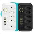 Extensão 5 Tomadas 4 Usb 1 Tipo C 1 Pd Led Bivolt 110v/220v - Variadas