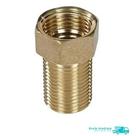 Extensão, Alongador, Prolongador, p/ Torneira Metal Cromado Amarelo 3/4 Médio - império ind