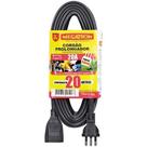 Extensão Cabo Prolongador Pp 3x2,50mm 20 Metros Preta 420 - Megatron