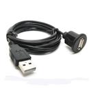 Extensão Cabo Usb 2.0 Veicular Multimídia 1m Plug Embutir