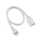 Extensão Cordão Prolongador Tripolar 20A 80Cm Bivolt Branco - Force Line Extensão Cordão Prolongador Tripolar 20A 80Cm Bivolt Branco - Force Line