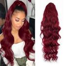Extensão de cabelo em rabo de cavalo KETHBE Body Wave 60cm 150g vermelha Extensão de cabelo em rabo de cavalo KETHBE Body Wave 60cm 150g vermelha