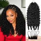 Extensão de Cabelo Hotnessia Burmese Cacheado Crochê de Cabelo Humano