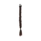 Extensão De Cabelo Sintético Rabo De Cavalo Trançado Estilo Box Twist De 45cm, Peruca Com Elástico
