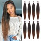 Extensão de cabelo trançada Dorsanee Ombre pré-esticada de 70 cm