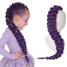 Extensão de cabelo trançado com rabo de cavalo SEIKEA Purple 30" para crianças