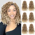 Extensão de cabelo WIGNEE Faux Locs Crochet Hair 20 cm, 6 pacotes