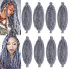Extensão de cabelo XTREND Spring Twist de 24 polegadas, pacotes com 8 pacotes para mulheres Extensão de cabelo XTREND Spring Twist de 24 polegadas, pacotes com 8 pacotes para mulheres
