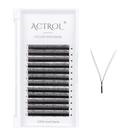 Extensão de cílios ACTROL YY Black D Curl 0,07 mm 10 mm Cílios Extensão de cílios ACTROL YY Black D Curl 0,07 mm 10 mm Cílios