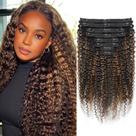 Extensão de clipe Croocco FB30 Highlight Ombre Curly 18"