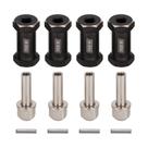Extensão de Cubo de Roda Hexagonal de 12mm em Latão para Carros RC 1/10