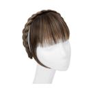 Extensão De Franja Sintética Feminina, Extensão Longa Lateral Natural Preta Marrom Loira Cabelo