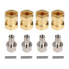Extensão de Hub Hexagonal para Carro RC 1/10 - Compatível com Axial SCX10 90046 D90