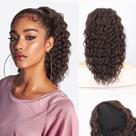 Extensão de rabo de cavalo AISI BEAUTY Brown Curly Synthetic 35cm
