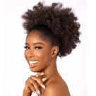 Extensão de rabo de cavalo CECINILL Afro Puff Kinky Curly para mulheres