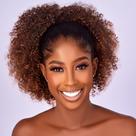 Extensão de rabo de cavalo CECINILL Afro Puff Kinky Curly para mulheres