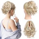 Extensão de rabo de cavalo curta REECHO de 9", clássica, solta, encaracolada e ondulada, extensões de cabelo com rabos de pônei, perucas HP001 para mulheres loira natural com mechas