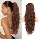 Extensão de rabo de cavalo Flufymooz 66 cm com cordão de cabelo sintético