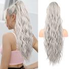 Extensão de rabo de cavalo Flufymooz, cabelo sintético encaracolado de 66 cm de comprimento
