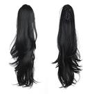 Extensão de rabo de cavalo HSPJHTM, cabelo sintético preto, 12 polegadas