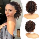 Extensão de rabo de cavalo Isaic Short Wavy Curly 20 cm sintética Extensão de rabo de cavalo Isaic Short Wavy Curly 20 cm sintética