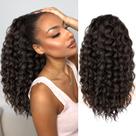 Extensão de rabo de cavalo KookaStyle Curly Synthetic 45 cm marrom escuro