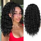 Extensão de rabo de cavalo KookaStyle Curly Synthetic 45 cm para mulheres