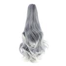 Extensão de rabo de cavalo Mitrygreen Claw Clip 18" Wavy Sliver Grey