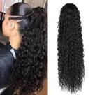 Extensão de rabo de cavalo SAKALAKA Water Wave Human Hair 18 cm