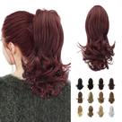 Extensão de rabo de cavalo SOFEIYAN Long Curly Synthetic Wine Red