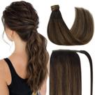 Extensão de rabo de cavalo Ve Sunny Real Human Hair 35 cm 80 g Extensão de rabo de cavalo Ve Sunny Real Human Hair 35 cm 80 g