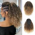 Extensão de rabo de cavalo YXCHERISHAIR Curly Wavy Synthetic 35cm