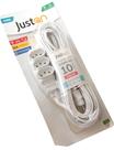 Extensão de Tomada Adaptador JustOn 10m Tripolar 10A Branco