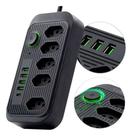Extensão De Tomadas 5 Tomadas + 5 Usb