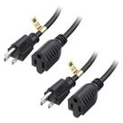 Extensão do cabo de alimentação Pacote com 2 Cable Matters 16 AWG 13A 1,8 m