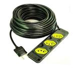 Extensão Elétrica 10a/20a Reforçada 30m Pp 2x2,5mm 3 Tomadas