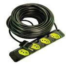 Extensão Elétrica 10A/20a Reforçada 5 m PP 2x2,5mm 4 Tomadas
