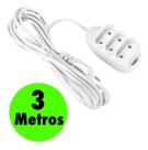 Extensão Elétrica 110/220v 10a Cabo B Casa 3 Tomadas 3 Mts Extensão Elétrica 110/220v 10a Cabo B Casa 3 Tomadas 3 Mts