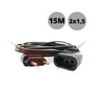 Extensão elétrica 15metros cabo Pp2x1,0mm cabo reforçado Extensão elétrica 15metros cabo Pp2x1,0mm cabo reforçado