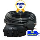 Extensão Elétrica 20 Metros Com Cabo PP 2x2,5mm