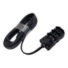 Extensão Elétrica 2P + T 10A 250V Preta