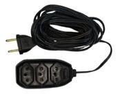 Extensão Elétrica 3 Entradas - 5 Metros 110v/220v - plug extensor Extensão Elétrica 3 Entradas - 5 Metros 110v/220v - plug extensor